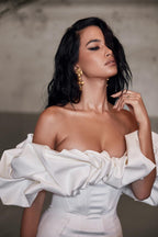 Waist Slimming Bodycon Off Shoulder Boned Ruffle Party Dress image 3