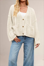 Cable Knit Oversized Cardigan image 6
