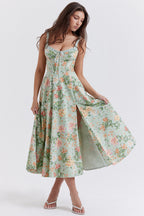 Cami Slit Waist Slim Floral Dress image 2