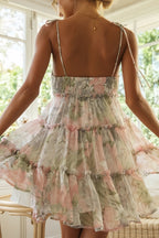 Floral Flared Hem Cami Mini Dress image 10