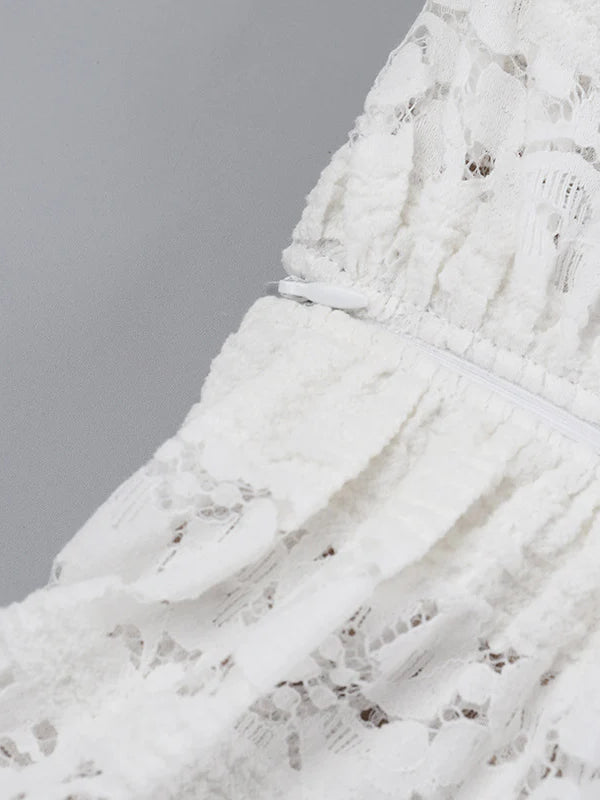 Lace Off-Shoulder Sexy Bodycon Mini Party Dress image 10