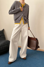 Contrast Panel Layering Cardigan image 6