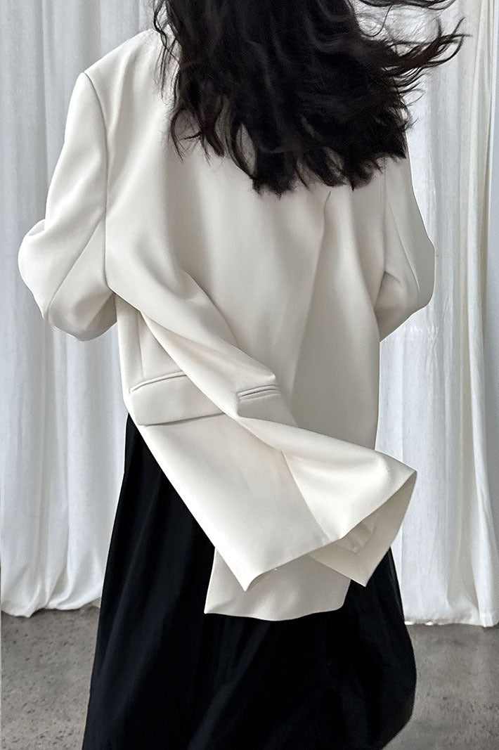 Split Back Relaxed Fit Blazer image 6