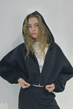 Casual Hooded Short Coat image 1