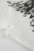 Gothic Dark Print Ripped Slim T-shirt image 6