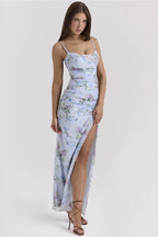 Chic Slim Spaghetti Strap Floral Dress image 2