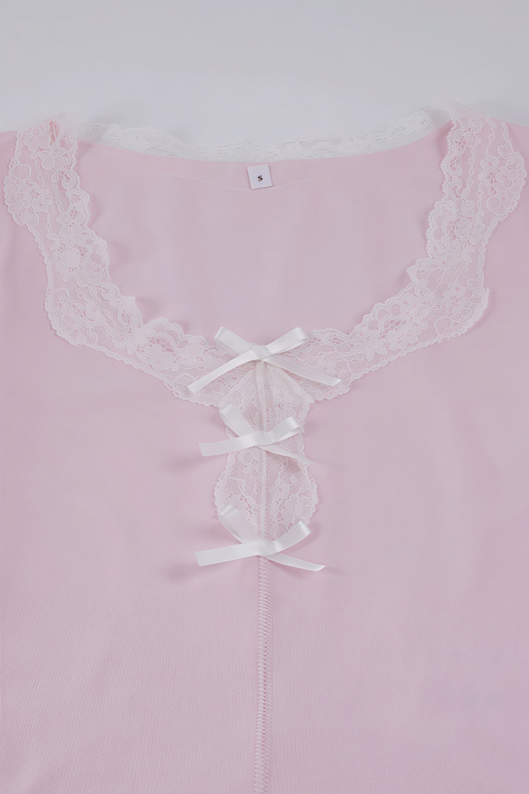 French Romantic Lace Bow Long Sleeve Culottes Set image 7