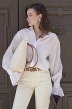 Tencel Button Up Long Sleeve Blouse image 5