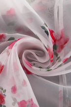Elegant Floral See Through Split Skirt image 6