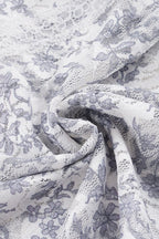 Lace Floral Mesh Fake Two Piece Blouse image 6