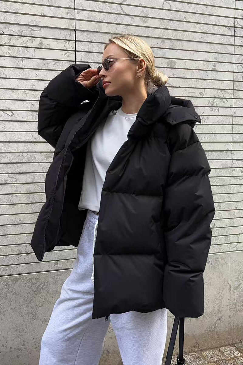 Heavy Duty Zipped Hooded Puffer Jacket image 17
