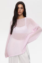 Lightweight See Through Knit Blouse image 4