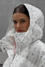 Chic Printed Puffy Puffer Jacket image 14