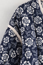 Double Sided Printed Trimmed Padded Coat image 3