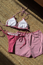 Colorblock Polka Dot Three Piece Swim Set image 11