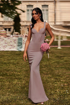 Sexy V-Neck Cami Waist-Cinched Bodycon Party Dress image 13