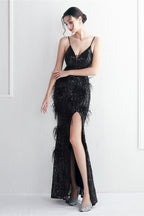 Intricate Beadwork Figure Hugging Gown Formal Dress image 31