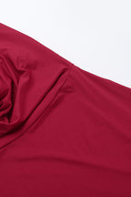 Solid Color Halter V-Neck Backless Maxi Dress image 4