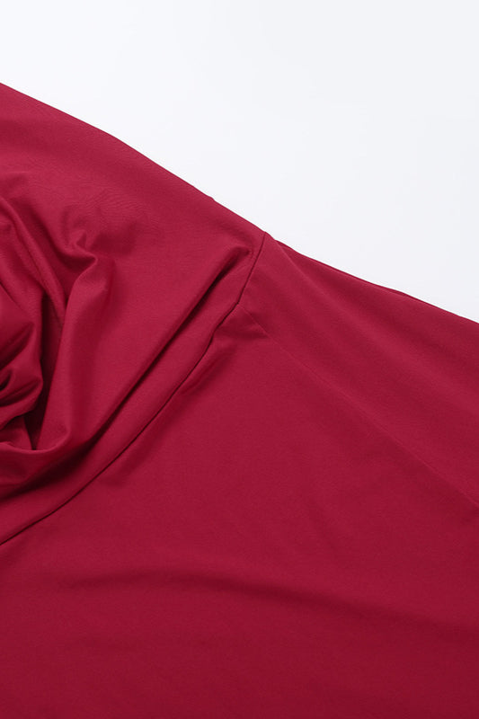 Solid Color Halter V-Neck Backless Maxi Dress image 4