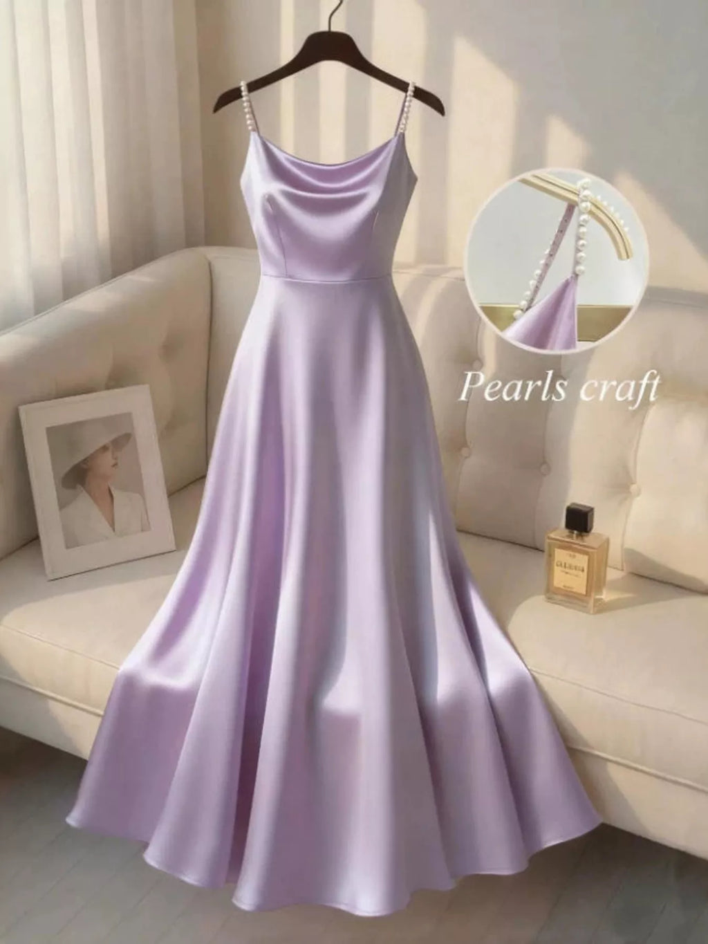 Valeria Satin Dress detail view styled for Avrienne