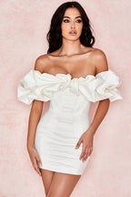 Boned Ruffle Mini Party Dress image 7
