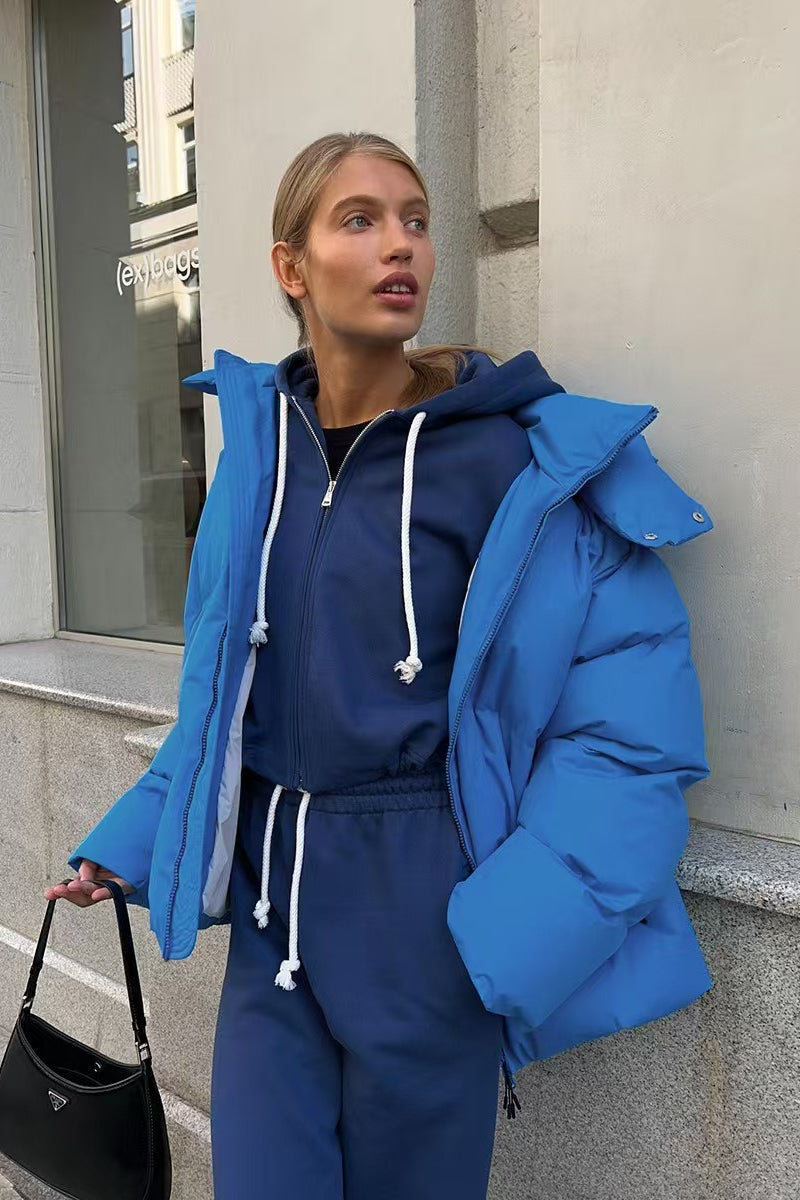 Heavy Duty Zipped Hooded Puffer Jacket image 12