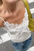 Lace Panel Cut Out Cami Top image 4