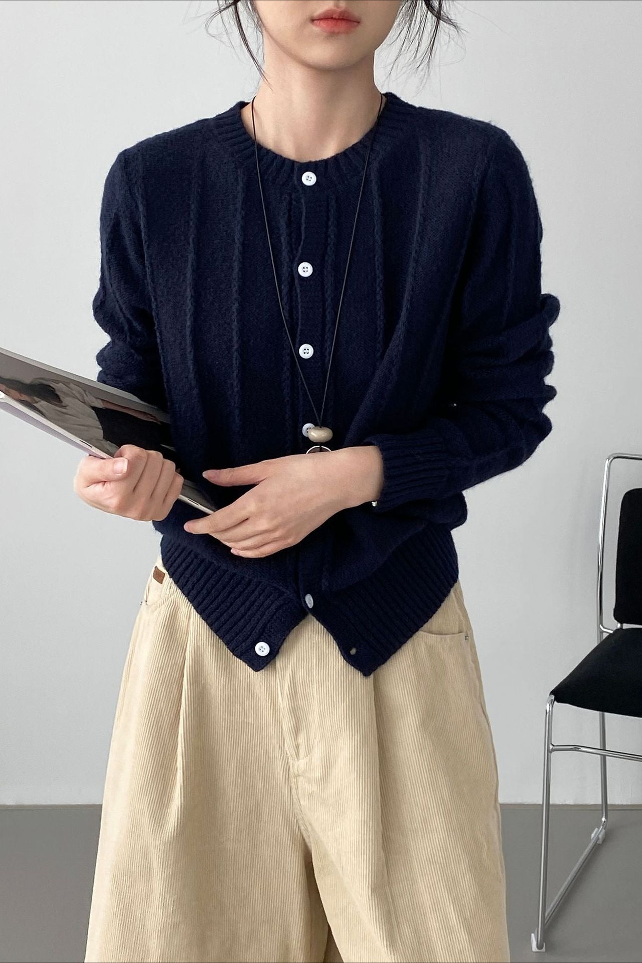 Atmospheric Wool Knit Cardigan image 14