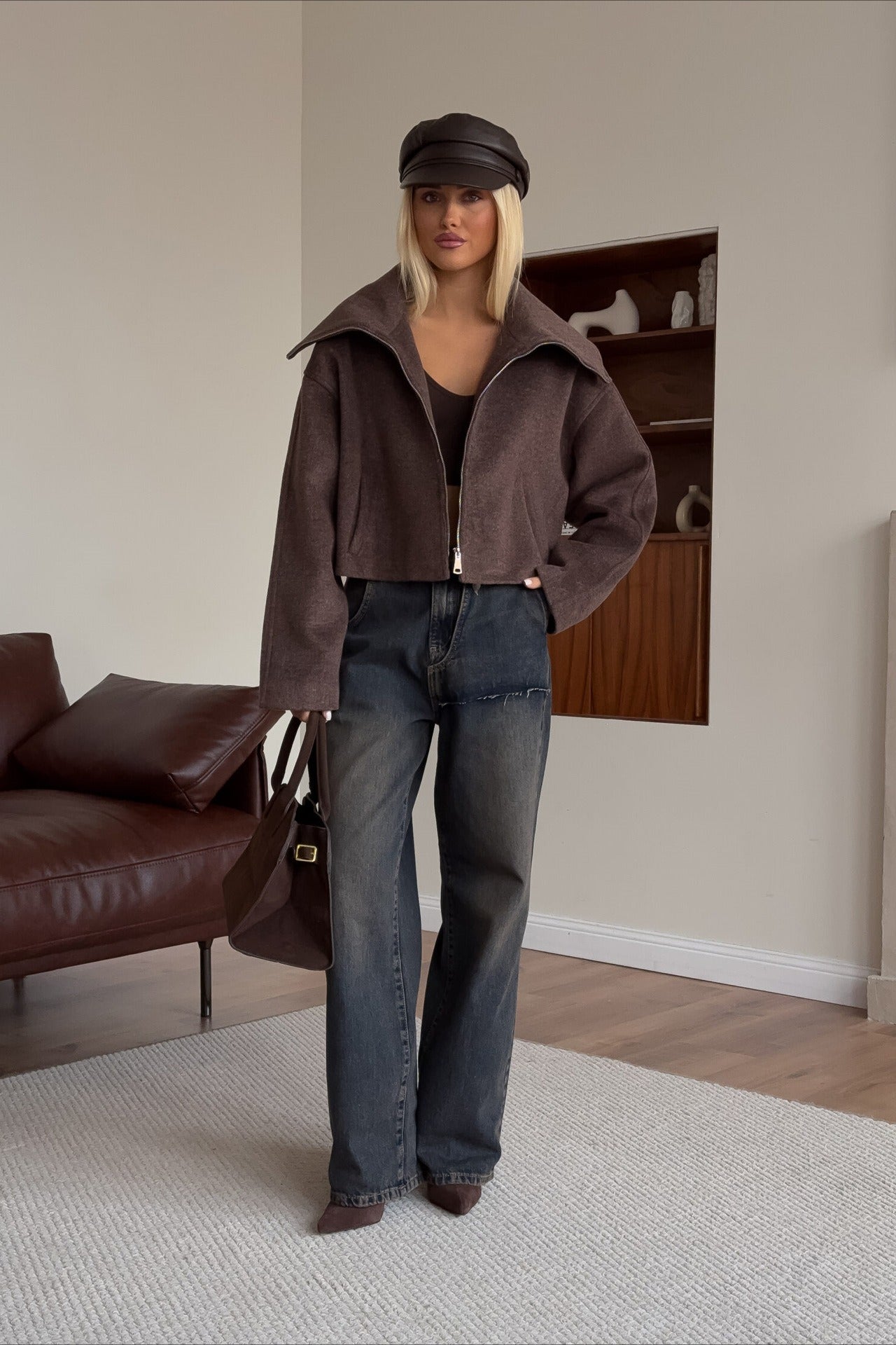 Relaxed Fit Lapel Casual Jacket image 6