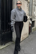 Trendy Grey Wool Short Coat image 4