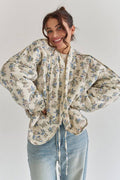 Casual Floral Padded Coat image 1