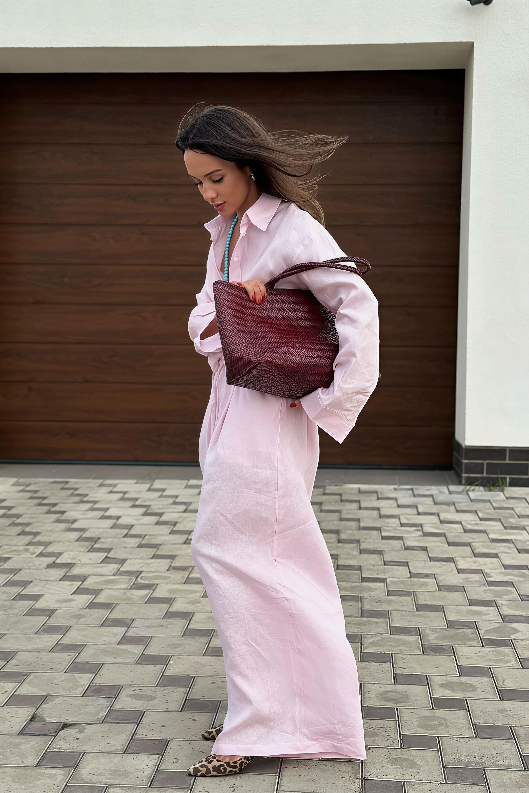 Cotton Loose Long Sleeve Shirt Pants Two Piece Set image 8