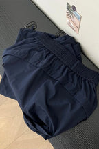 Solid Elastic Wide-Leg Sporty Pants image 4
