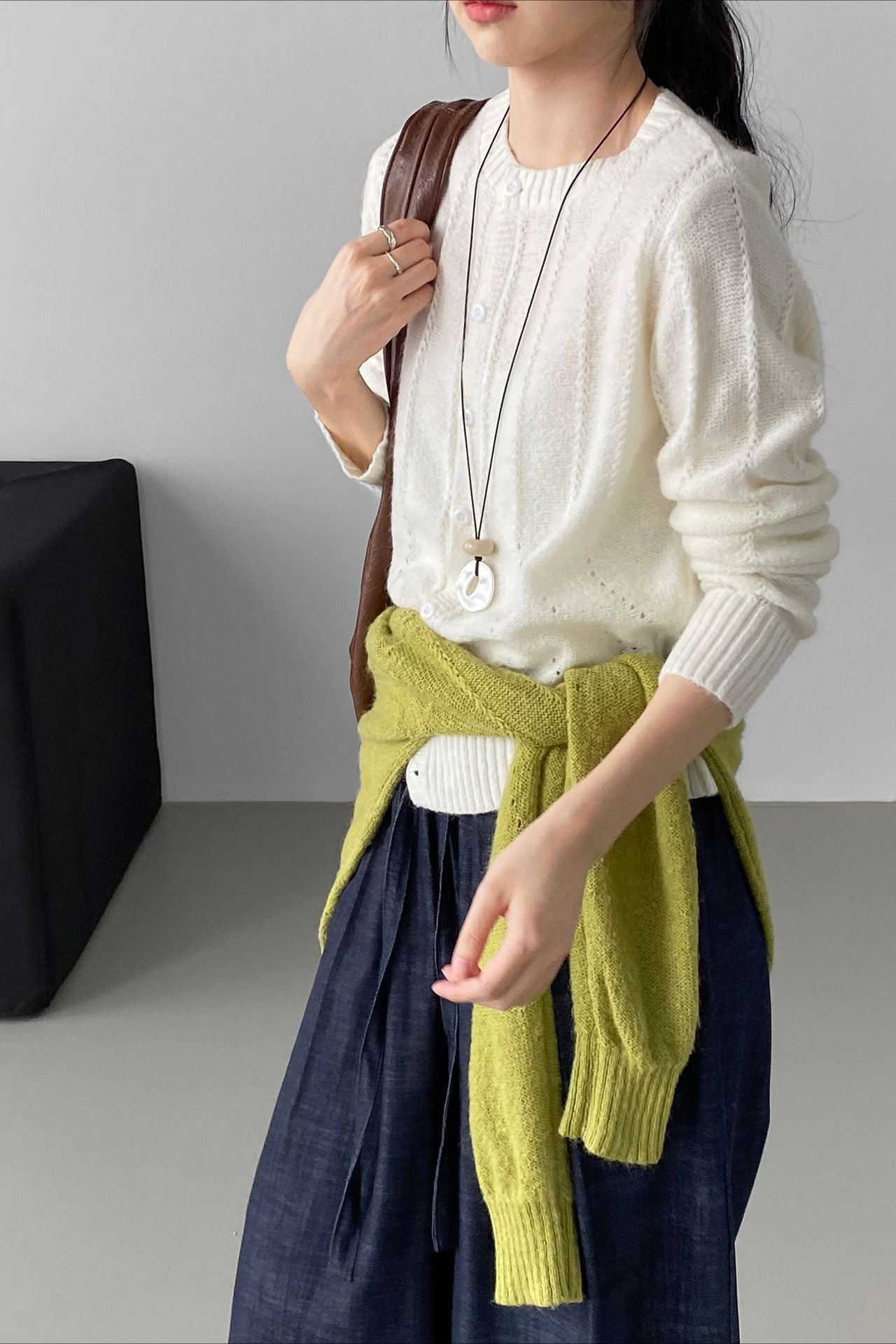 Atmospheric Wool Knit Cardigan image 7