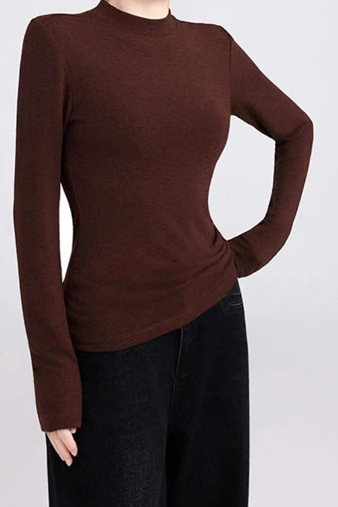 Cashmere Solid Slim Fit Knit Top image 7