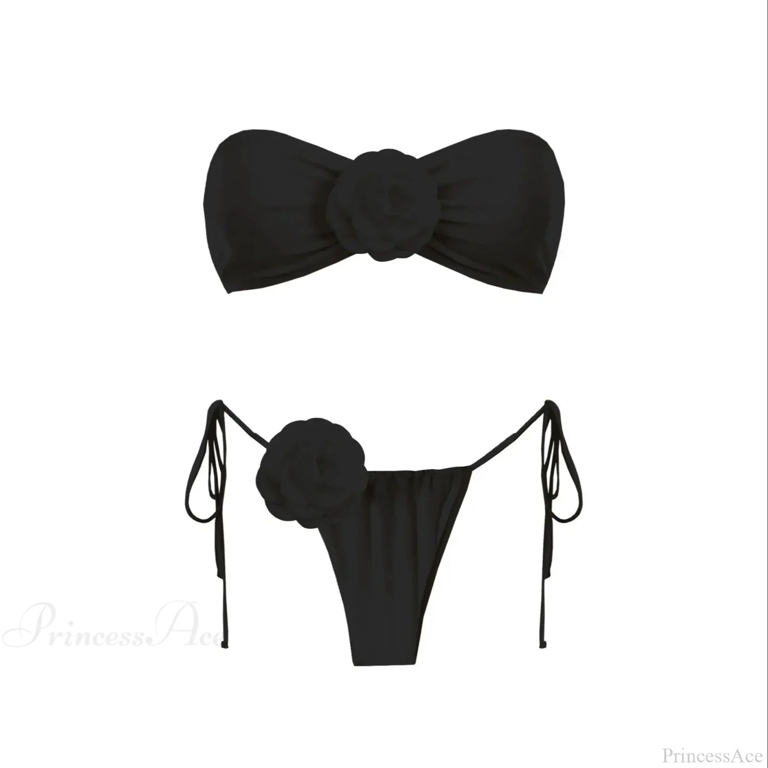 3D Flower Bandage Bikini Set image 4