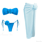 3D Flower Bandage Bikini Set image 11