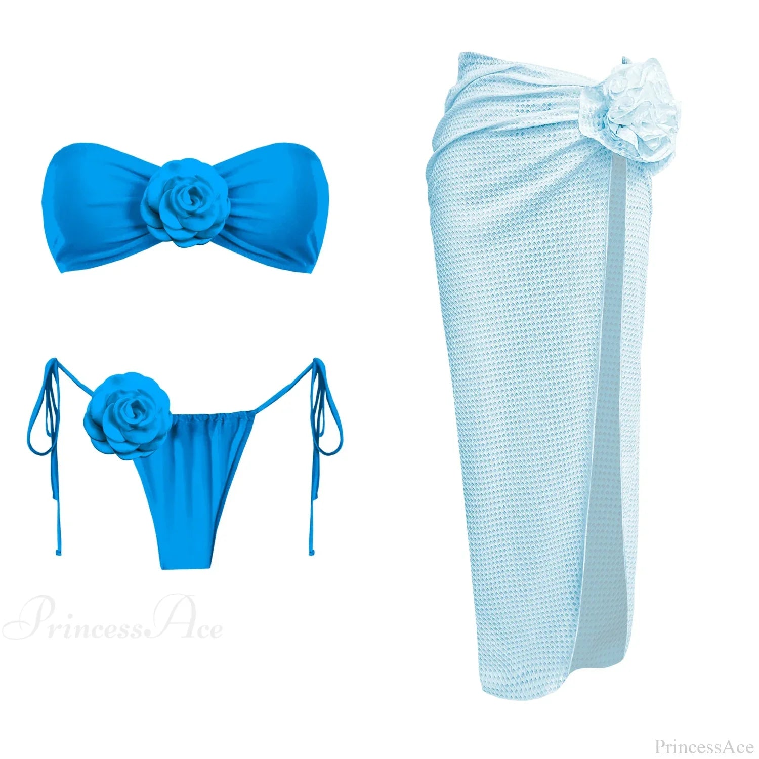 3D Flower Bandage Bikini Set image 11