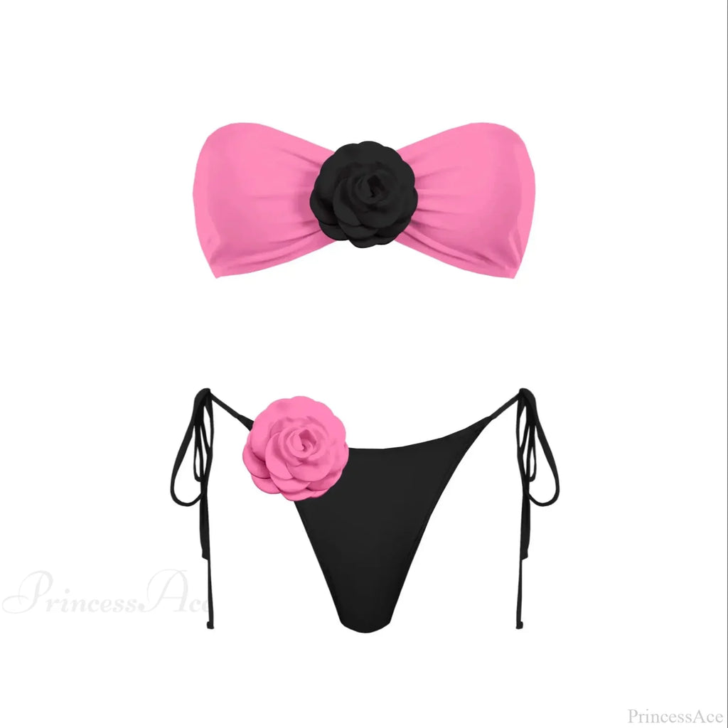 3D Flower Bandage Bikini Set image 9