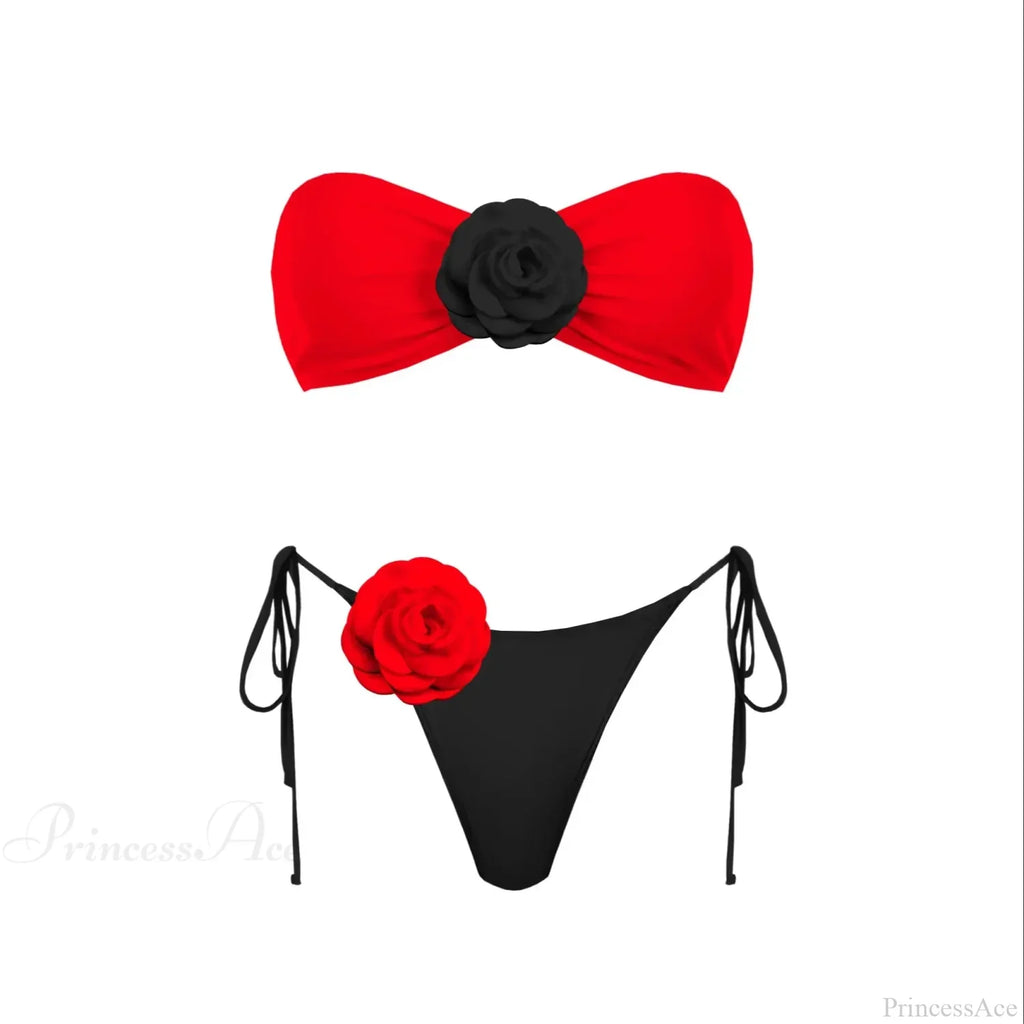 3D Flower Bandage Bikini Set image 8
