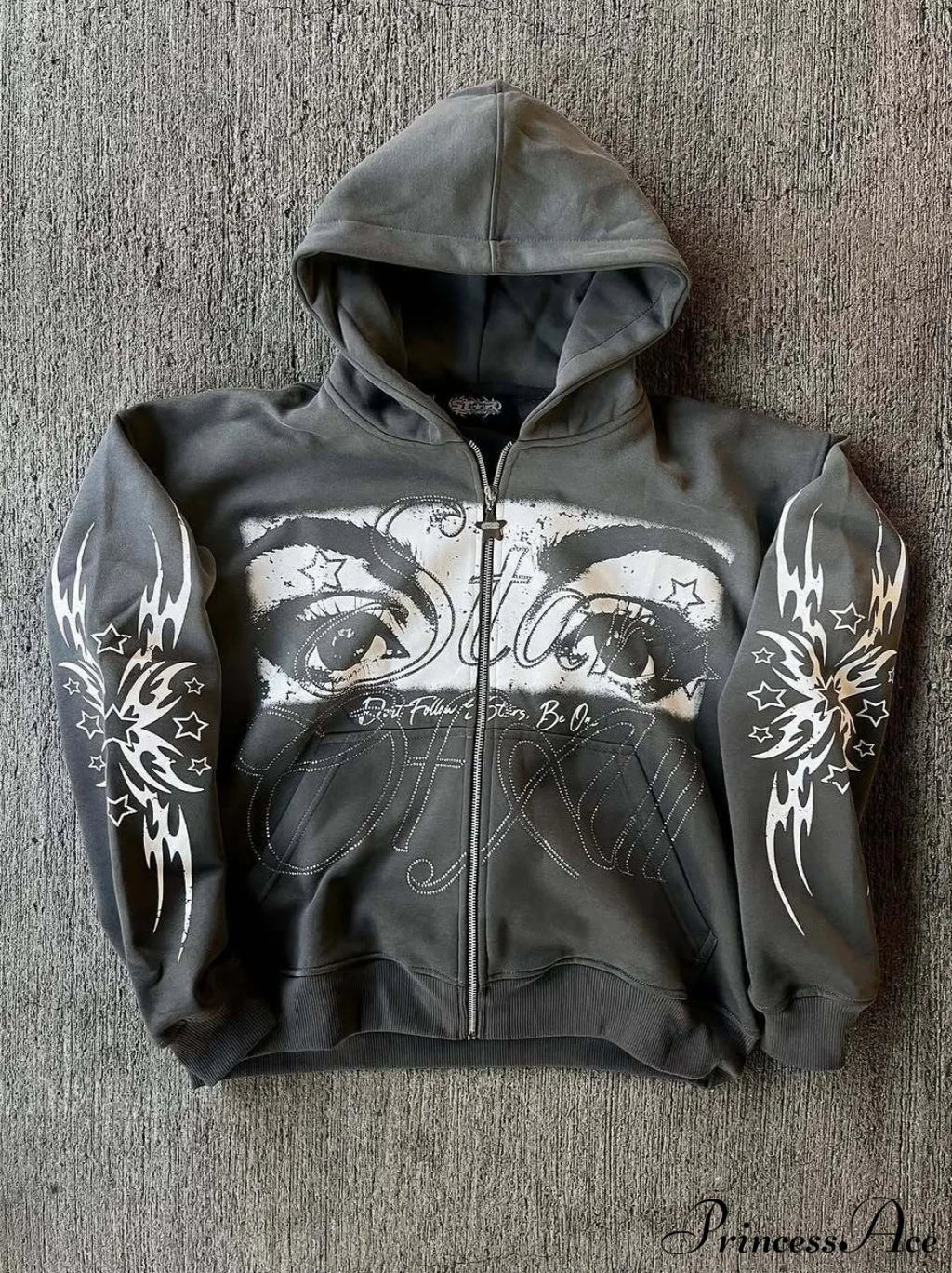3D Print Vintage  Long Sleeve Zip Hoodie image 3