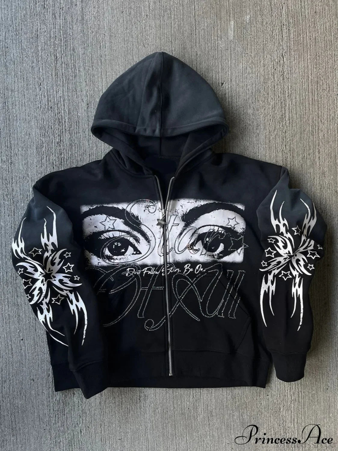 3D Print Vintage  Long Sleeve Zip Hoodie image 1