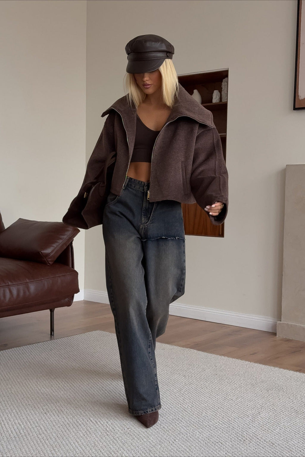Relaxed Fit Lapel Casual Jacket image 5