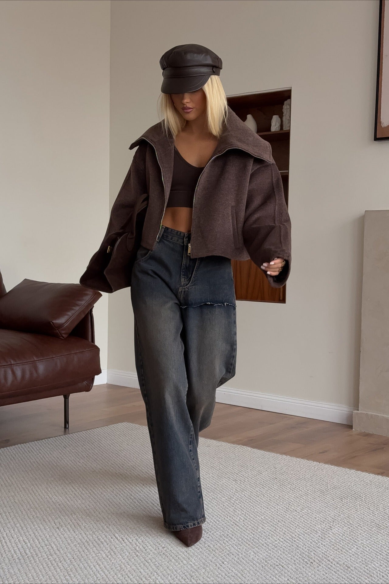 Relaxed Fit Lapel Casual Jacket image 5