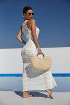 Sexy Hollow Back Beach Boho Dress image 2