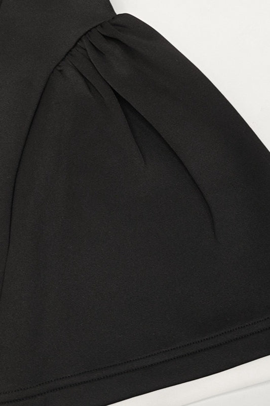 Contrast Bustier Ruffle Cocktail Dress image 10