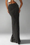 Slim Fit Polka Dot Midi Skirt image 4