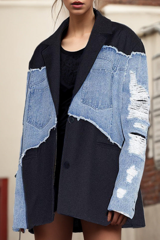 Loose Fit Summer Denim Coat image 3
