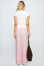 Colorblock Striped Wide-Leg Relaxed Pants image 4