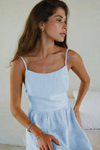 Spaghetti Strap Backless Ruffle Maxi Dress image 12